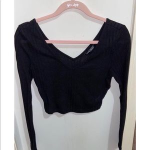 SHEIN LONG SLEEVE CROP TOP M NEVER WORN